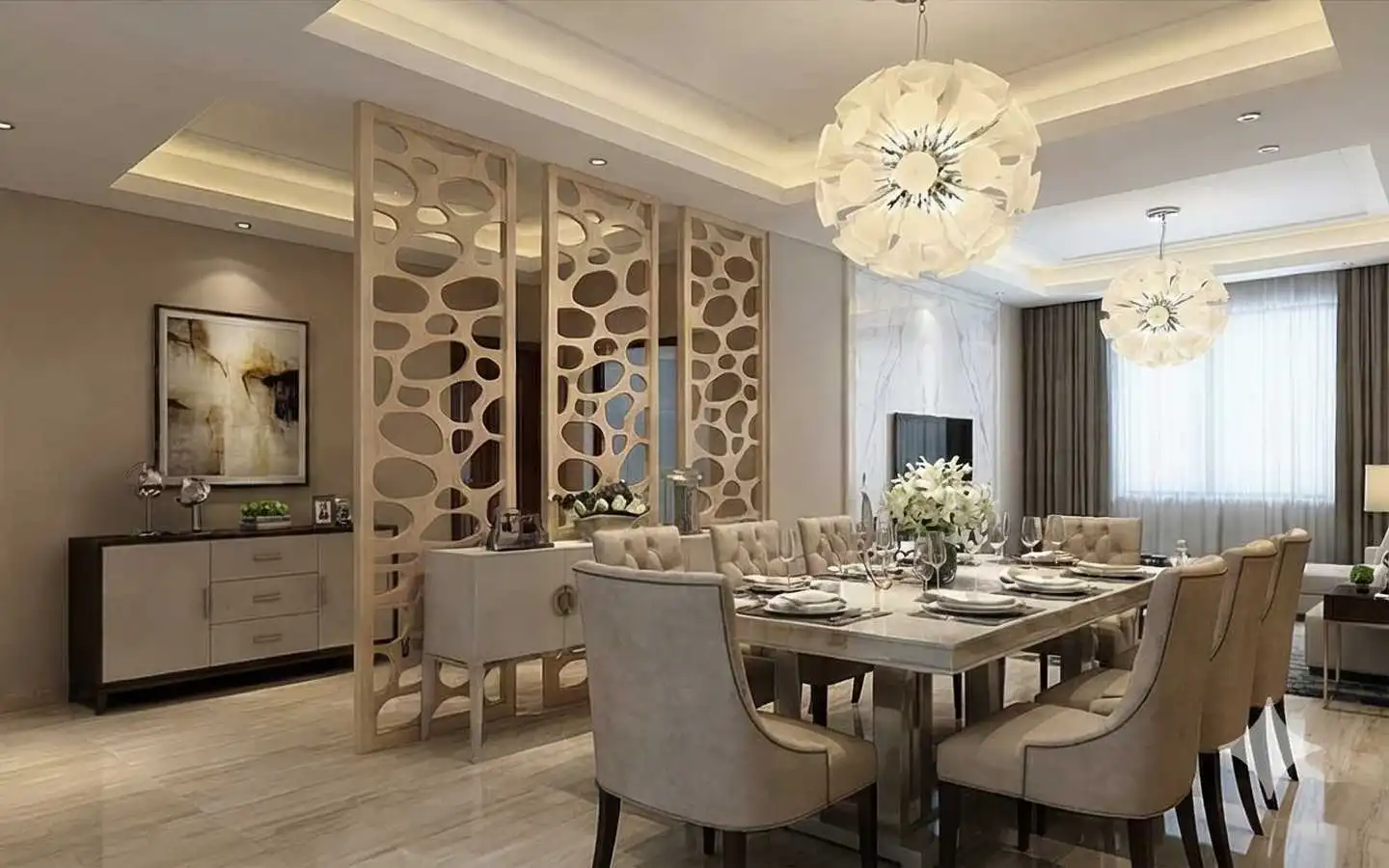 luxury-dining-room-design-modern-partition-wall